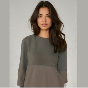 COS Charcoal Tunic Blouse